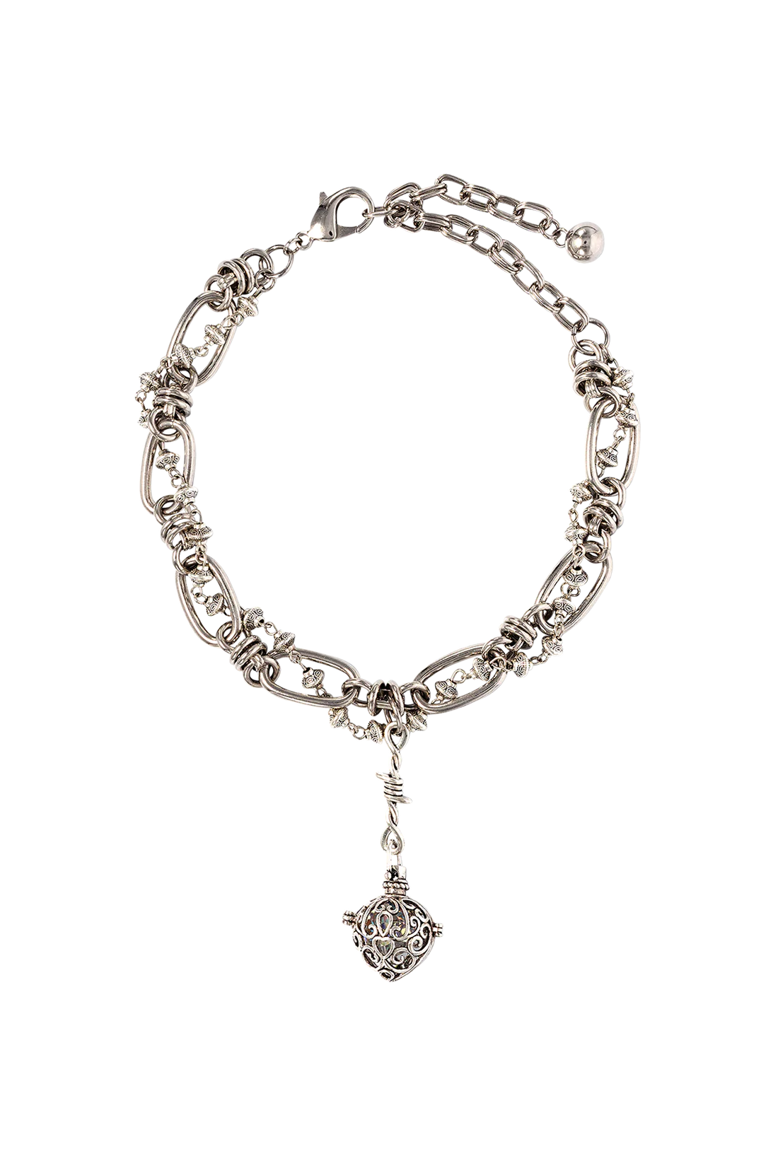 SIREN CRYSTAL LOCKET NECKLACE