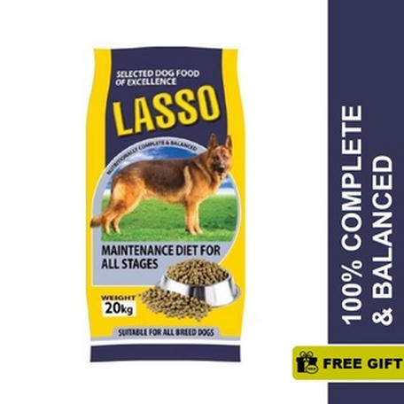 Lasso Dog Food 20kg For Dogs & Puppies Chicken Flavour