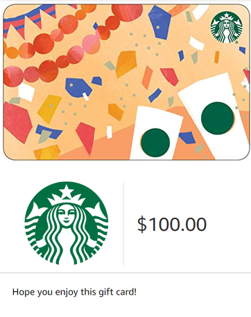 Starbucks Gift Cards $ 50 (Combined Purchases are available)