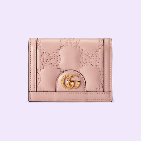 100% Brand new Gucci GG Matelassé card case wallet