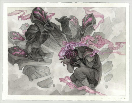 Rise of Extus by Wylie Beckert by Wylie Beckert (Original Magic: The Gathering Card Art)