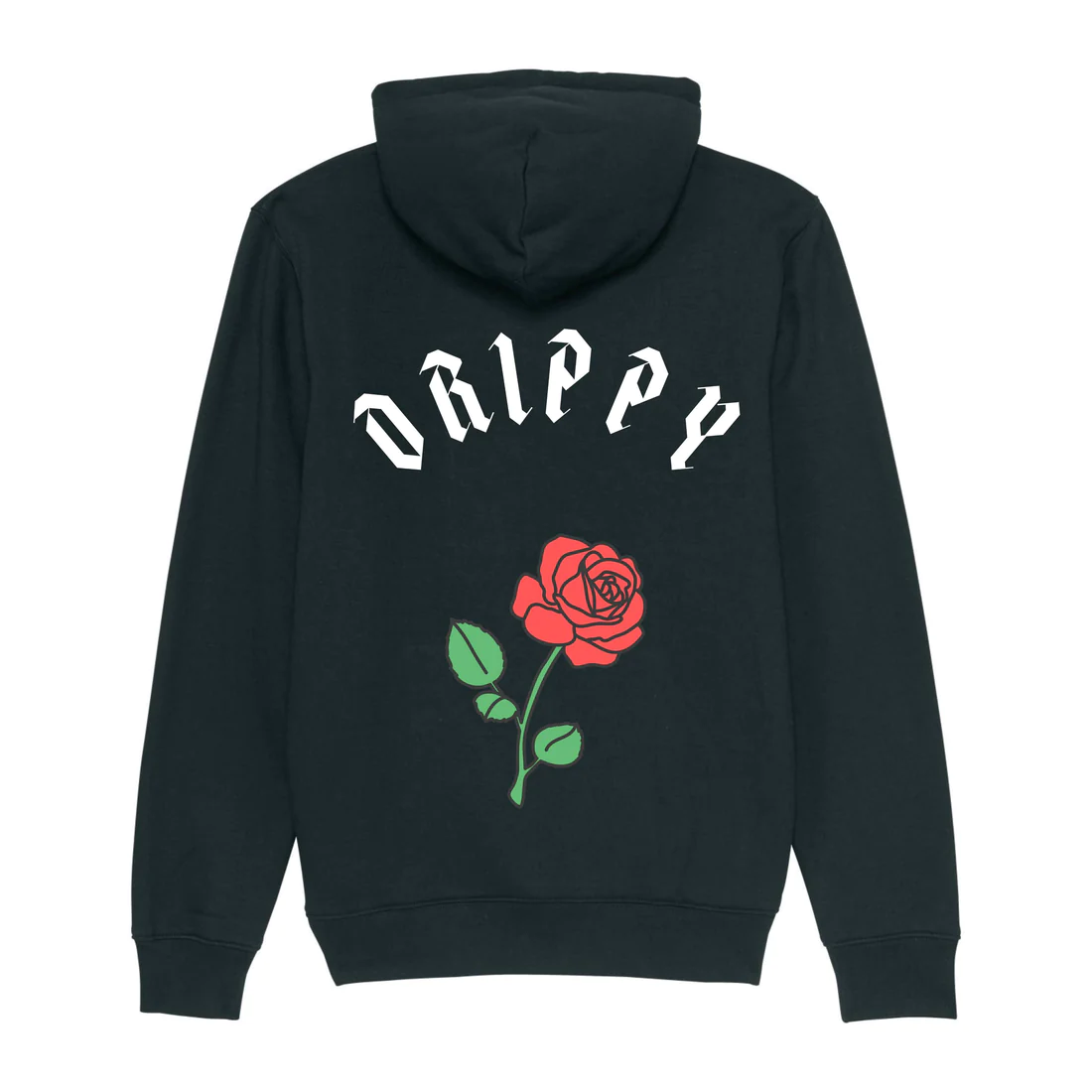 Yellow Rose Hoodie (Black)