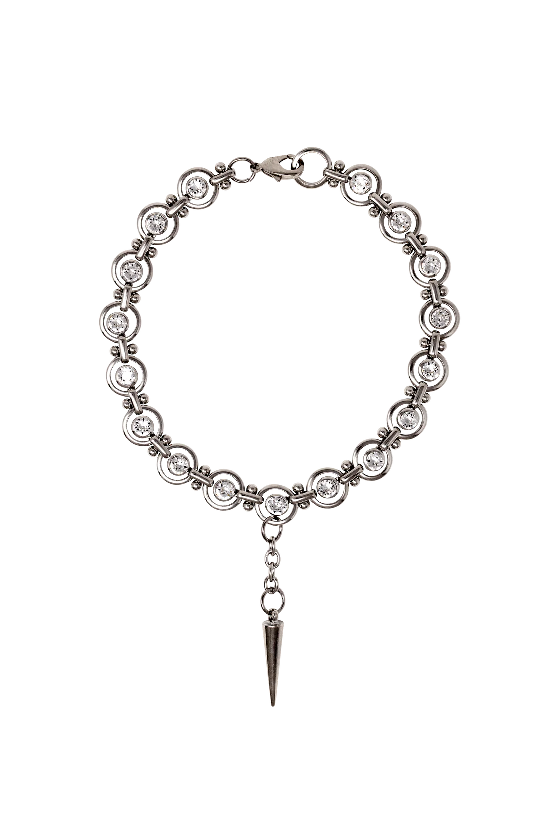 SPIKE NECKLACE WITH SWAROVSKI CRYSTAL