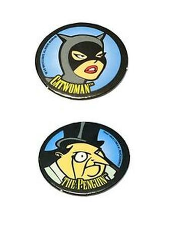 1995 Brachs Pogs - Catwoman & Penguin