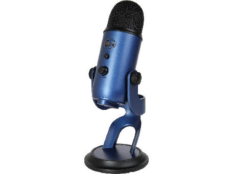 Blue Yeti USB Microphone for PC, Mac, Gaming, Recording, Streaming, Podcasting, Studio and Computer Condenser Mic with Blue VO!CE effects, 4 Pickup Patterns, Plug and Play - Midnight Blue