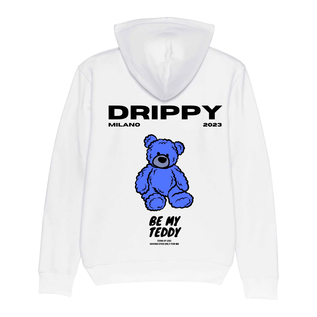 Blue Teddy Hoodie (White)