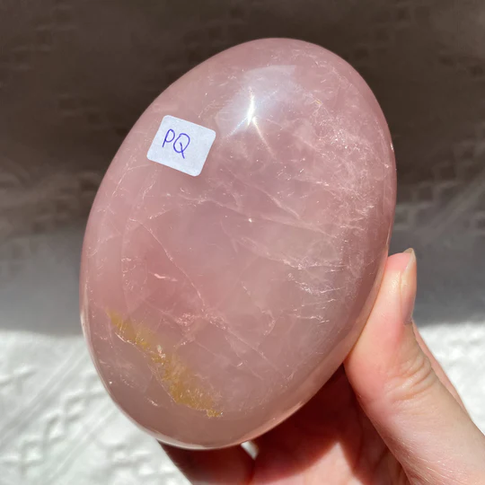 Ombre Pink Rose Quartz Large Palm PQ