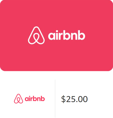 Airbnb E-Gift Cards (DM for other Regions)