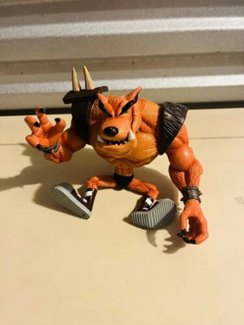 Vintage Crash Bandicoot Tiny Tiger Loose Figure Resaurus 1998 Playstation