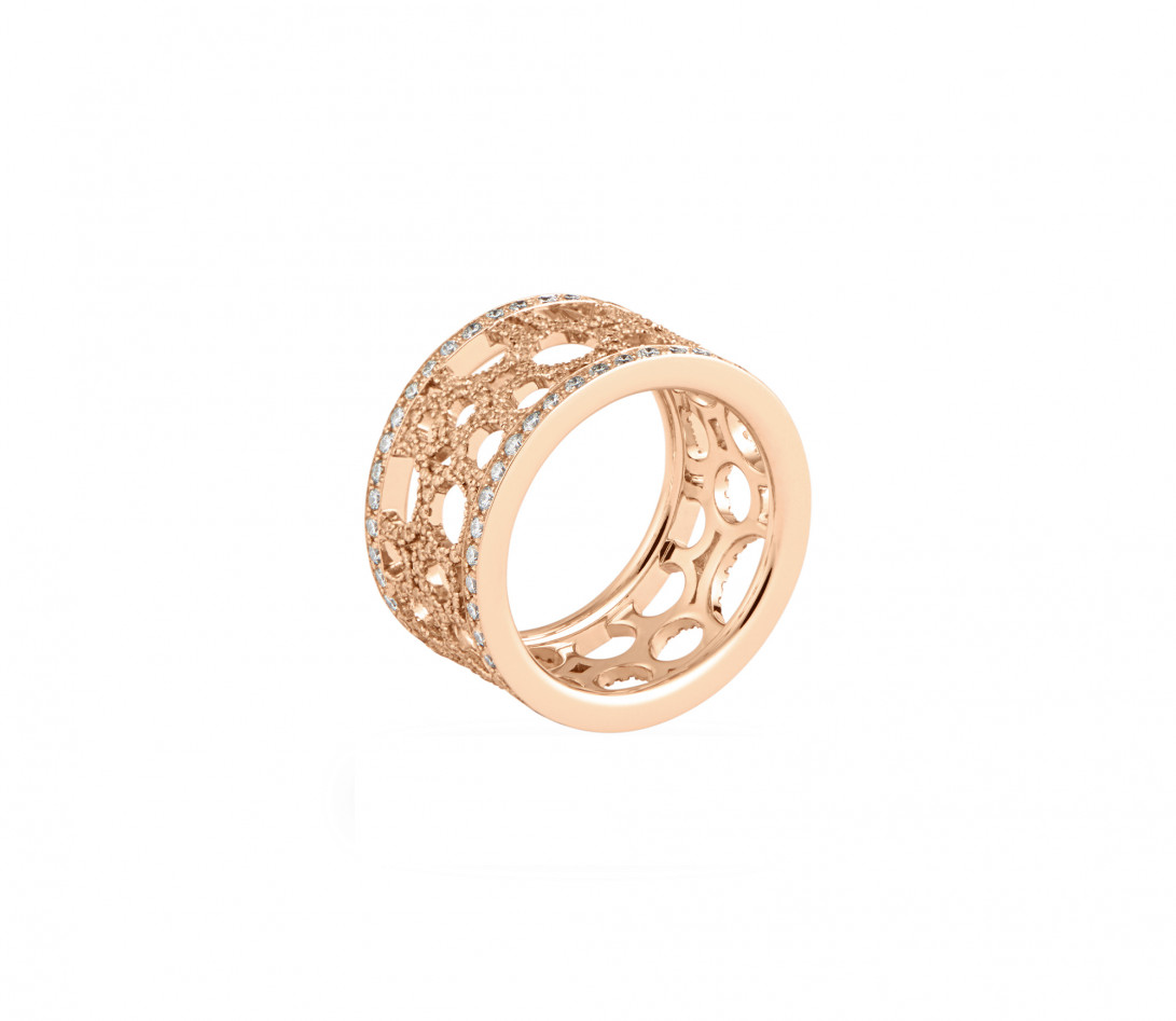 Constellation ring in rose gold  