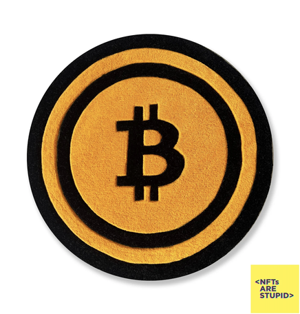 Bitcoin BTC Logo Rug ₿