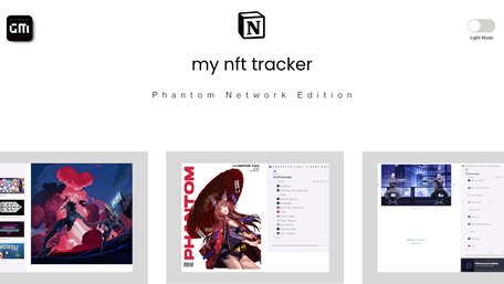 Notion my nft tracker PXN Edition light mode
