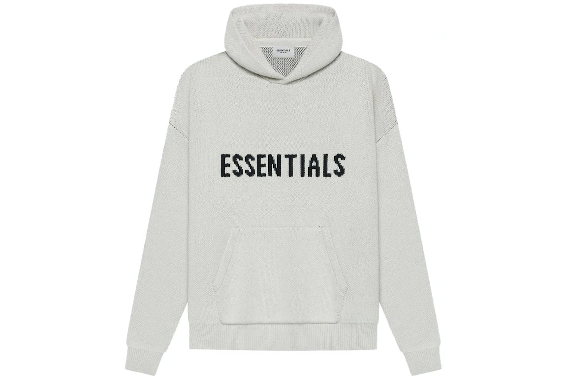 Fear of God Essentials Knit Pullover Hoodie (Oatmeal SS21)