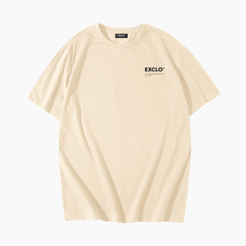 Basic Logo Tee in Cream