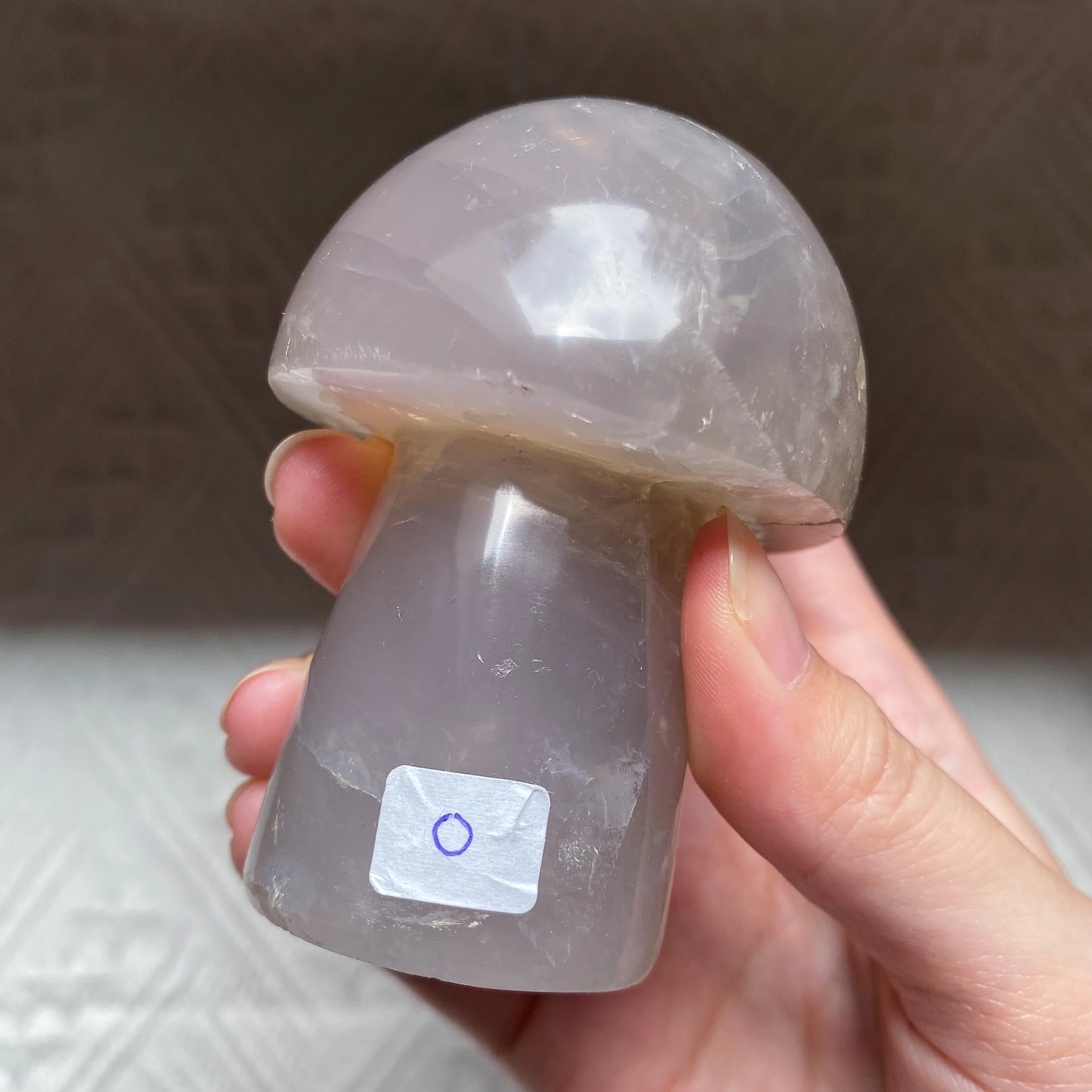 Blue Rose Quartz Mushroom O