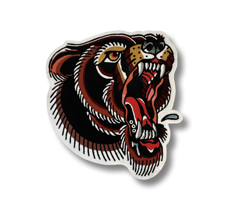 American Trad Bear Head Rug