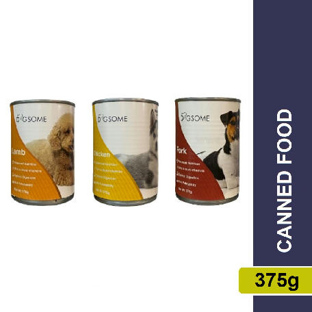 Dogsome Dog Canned Wet Can Food 375g (Available in 5 Flavors)