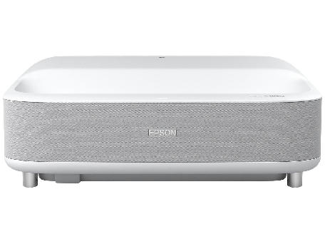 Epson EpiqVision Ultra LS300 3-chip 3LCD Smart Laser Projector, 3600 Lumens Color & White Brightness, HDR, Android TV, Sound by Yamaha Speakers, Bluetooth, Sports, Gaming, Movies & Streaming - White