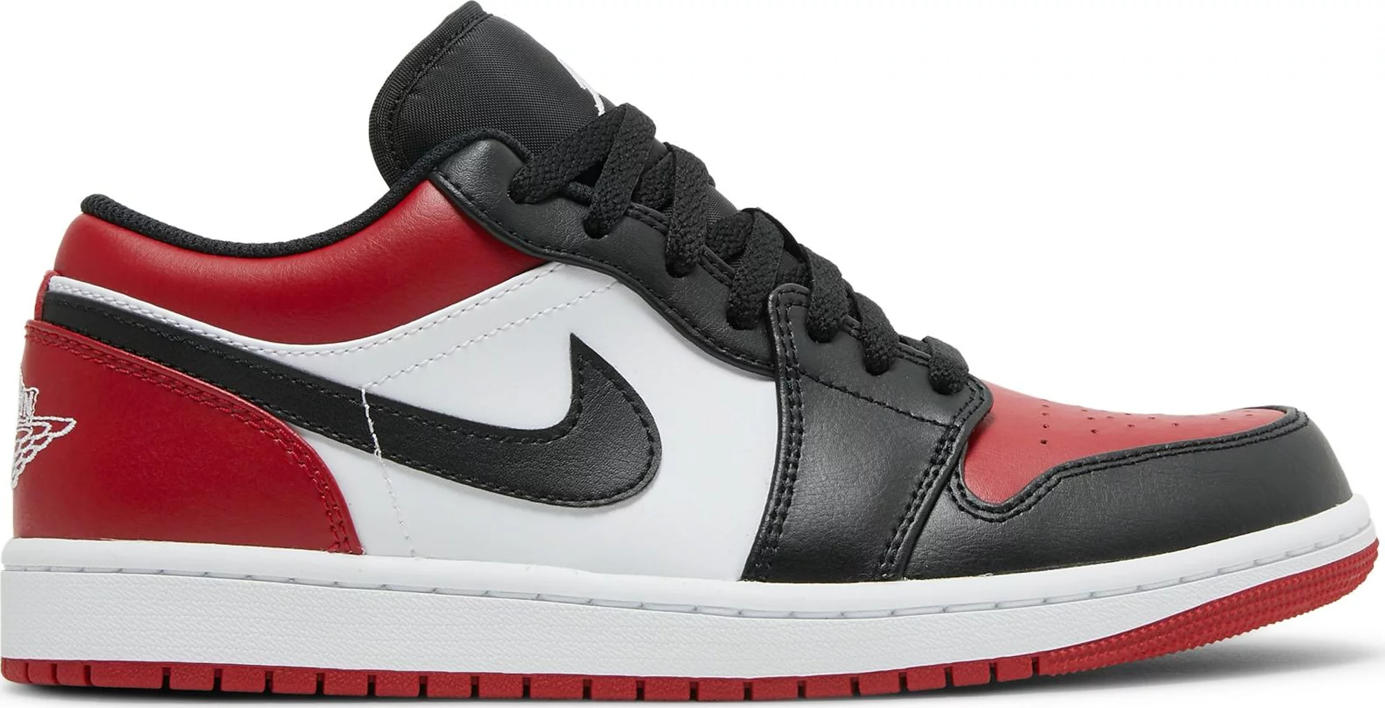 Jordan 1 Low Bred Toe Mens