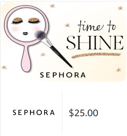Sephora E-Gift Card (Combined Purchases are available)